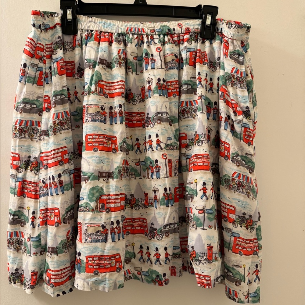 Cath Kidston Billy Goes to London skirt L
